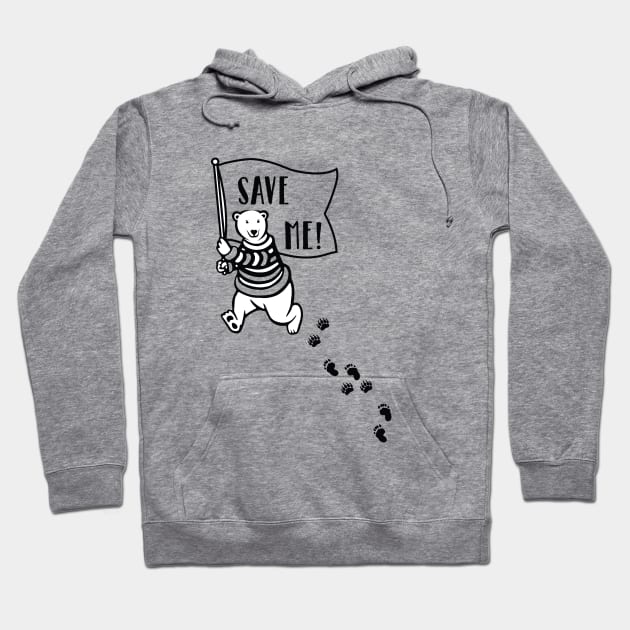 Save The Polar Bears Hoodie by rexbear